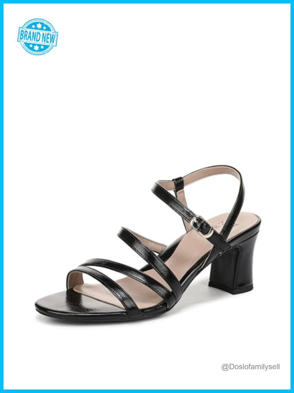 Naturalizer Nellie Strappy Block Heel Sandals Comfort Dress Shoes